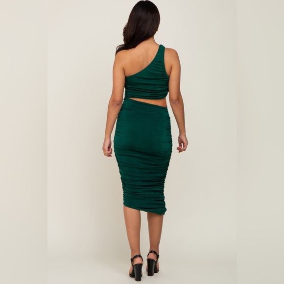 Pinkblush cut out one shoulder bodycon midi nwt - Picture 3 of 6